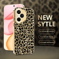 Luxury Gold Leopard Print Pattern Case for Honor 400 Pro 90Lite 300 200 Magic 8 7 6 X60 X50 X70 X9C X9B Glitter Hard Phone Cover