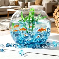 100PCS Clear Fake Crushed Ice Rock for Vase Fillers, Plastic Gem Diamond Acrylic Ice Rock for Weeding Decor Table Scatter