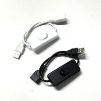 USB Cable With Switch ON/OFF Cable Extension Toggle for USB Lamp USB Fan Power Supply Line Durable Adapter USB Headset LED