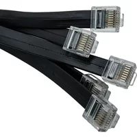 LAN Network Short Cat5e Ethernet Patch Cable Flat RJ45 Computer Cord for Router, Modem,Switch, Server 0.1M 0.2M 0.3M