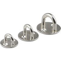 5/6/8mm 304 Stainless Steel Staple Ring Hook Heavy Duty Ceiling Mount Hanger DIY Tool Flange Bolt Hook Hardware for Boat