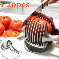 Reusable Handheld Lemon Slicer Fruit Cutter with Ergonomic Handle Vegetable Slicing Tool Multipurpose Citrus Tongs