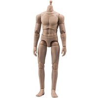 JO-010 1/12 Male Super Flexible Semi-encapsu Joint Body 6inch Soldier Action Figure Suntan Normal Skin Articulated Body Dolls