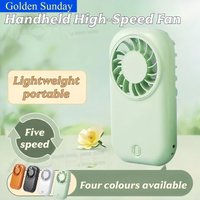 2026 Mini High-Speed Fan Portable Ultra-Slim Handheld Mini Fan USB-Powered Portable Turbo Fan Powerful Gift Fan