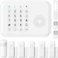 PGST Alarm System Tuya 4G WiFi GSM Secutrity Home Smart Motion Detector Door Sensor APP Control Anti-Theft Alarm Set