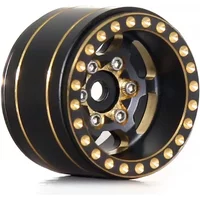 4pcs 1.0" Brass Beadlock Wheel Hub Wheel Rim For 1/18 1/24 RC Crawler Car TRX4M SCX24 AX24 Upgrade Parts Accessories