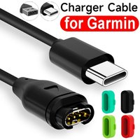 For Garmin Fenix 8 7 5X 6S Pro USB C Charging Cable Type C Quick Charger Cord for Garmin Fenix Dust Plugs Smartwatch Accessories