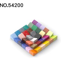 50Pcs MOC 54200 Slope 30° 1 x 1 x 2/3 Brick Changeover Catch for High-tech Building Blocks Parts Tech Parts Toy DIY Educational