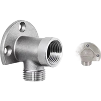 304 Stainless Steel Faucet Mounting Bracket for Wall Installation with 4 Inch Base Compatible with For Tap and Valve Systems