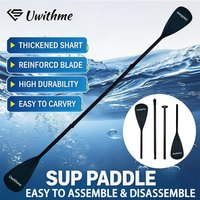 SUP Adjustable Aluminum Alloy Paddle surf board for sup Board and jet Kayak- Convertible Single/Double Head Oar for Water Sports