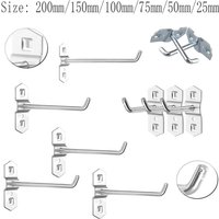 1-10pcs Pegboard Hooks, Steel Single Oblique Hangers for Garage Tool Organization, Kitchen Utensil Key Holder