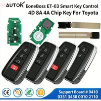 Universal Remote Key For Toyota Camry CHR Izoa RAV4 Avalon Corolla 4D 8A 4A Chip EoneBoss ET-03 Support 0410 0351 3450 0010 2110