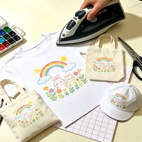 10/20PCSA4 Inkjet Heat Transfer Paper Light White Transfer Hot Stamping Can Be Hand Drawn For DIY 100% Pure Cotton T-shirt Fabri
