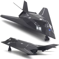 American Nighthawk F-117A stealth combat aircraft model simulation alloy aircraft children's toy