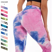 Yoga Clothes Pants Jacquard Peach Hip Tie Dye Women's Gym Legging Sport Outfit for Woman Yoga Wear Leggings Sport Women Fitness