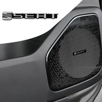 2/4Pcs Car Hi-Fi Speaker Audio Decorate Sticker Badge For Seat Cupra FR Leon Mk3 Ibiza Ateca Cordoba Exeo Tarraco Toledo Racing