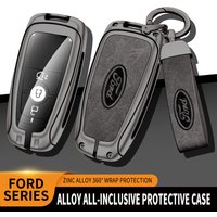 Zinc Alloy Car Remote Key Case Cover Holder Protector For Ford Raptor F150 Explorer Mustang Fusion Escape F250 F350 F450 RAPTOR