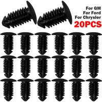 20X Car Clips Fit 10mm Hole Nylon Auto Fastener Fender Bumper Shield Retainer Plastic Rivet For GM For Ford For Chrysler