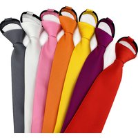 Zipper Tie Men Necktie Lazy Pre-tied Ties Solid 8cm Hot Sell Style Zipper Necktie For Men Women Bridegroom Wedding Wholesale