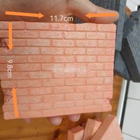 Miniature Brick Wall Plaster Dioramas Background Board Damaged Broken Brick Wall Panel for DIY Military Soldier Figure Model