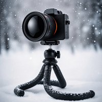 Besnfoto Flexible Photography Tripod 360 Ball Head Portable Octopus Stand with Phone Clip for DSLR Camera Smartphone