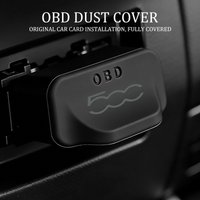 For Fiat Silicone OBD Dust Cover Car OBD Diagnostic Interface Protective Cover Accessories FR Abarth Ducato Doblo Freemont 500