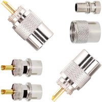 RG58 RG59 RG6U RG-213 Coaxial Cable UHF PL259 Male Plug with Reducer Connector