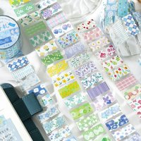 1roll Flash Sand Label Washi Tape Cute Sticker Decorative Collage Adhesive DIY Scrapbooking Hand Made Masking Stationery