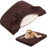 Waterproof Dog Bed Covers Replacement Washable Pet Hair Easy to Remove, Dog Pillow Cover Quilted, Bed Cover for Dog/Cat
