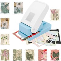 Rectangular stamp punch, 1x0.8 inch stamp punch, suitable for DIY cards, scrapbooks and other handicrafts.