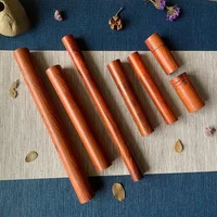 1pc Fragrance storage tube Pear wood Incense tube Solid wood Fragrance tube Incense stick