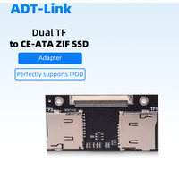 Dual TF To CE ZIF Adapter Dual Micro SD Card Converter for IPod 3 4 5 6 7 Gen Video Classic Industrial PC DVR NVR NAS IFlash