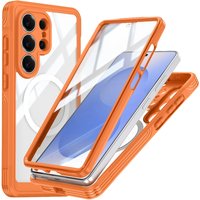 Transparent Waterproof Magnetic Case for Samsung Galaxy S26 Ultra S25 S24 S23 Plus for Magsafe Wireless Charging Ott-Box Cover