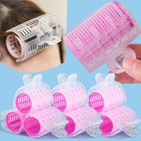 3pcs/set Pink Self-Grip Hair Curler Roller Lazy Curling Iron Self-service Curling No Heat Hair Bangs Volume Hair Styling Tools