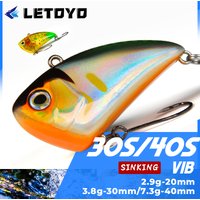 LETOYO Rapid Sinking VIB 2.9g 3.8g 7.3g Artificial Hard Baits Underwater Fast Vibration Lure Wobblers Perch Bass Fishing Lures