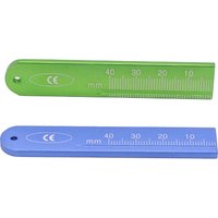 1Pc Aluminium Dental Endo Rulers Span Measure Scale Endodontic Measuring Tape High Quality Colorful Dentistry Instruments