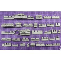1/35 Cast Resin Model Assembly Kit, GK, M2 Half Track Armored Vehicle Debris, Unpainted