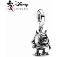 Hot Sell S925 Silver MINISO Disney James P. Sullivan Charm Gift-Giving Dangle Bead Fit 3mm Chain Jewelry Sulley Christmas Gift