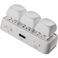 HanLinYue white Free3 mini Bluetooth keyboard supports vertical short film up and down switching, reader page flipping, and Kob