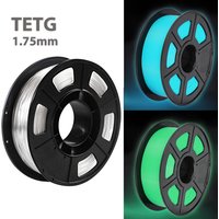 500g Transparent Night Glow Blue 3D PETG Printer Filament 1.75mm 3D Printing Materials Consumables Material 3D Printer