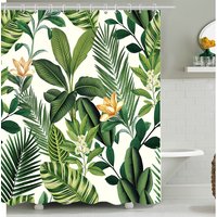 Plant Flower Digital Printed Curtain Polyester High Quality Shower Curtain Toilet Partition Curtains Polyester Fabric