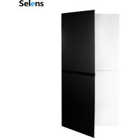 Selens 2-IN-1 V-Flat Panel Board Reflector 1*2M Foldable Double-Sided Background Scrim Diffusion Panel for Photography Studio
