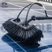 CNHOPOLE Five Surface Water Fed Flow Through Brush Head for High Window/Solar Panel/Track/Bus/Boats Cleaning Washer Accessory (W