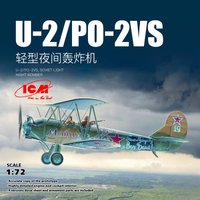 ICM Plastic Assembled Aircraft Model Kit 72243 U-2/Po-2VS Soviet Light Night Bomber 1/72