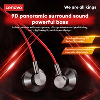 Lenovo Y108 Pro Wired Earphones Type-C Semi In-Ear Headphones 3.5mm Jack with Mic HiFi Sound Gaming Music for Phone Tablet PC