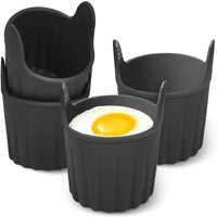 4Pcs Silicone Egg Poacher Cups Air Fryer Egg Boiler Mold Air Fryer Egg Poacher Cooking Baking Cups Egg Cupcake Pudding Mould