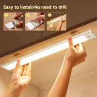 Cabinet Light Rechargeable Motion Sensor LED Wireless USB Under Ultra Thin Night Light Cabinet Lighting 20cm/30cm/40cm/60cm