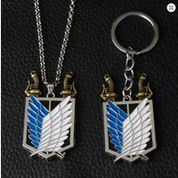 Unisex Anime Attack On Titan Necklace Wings Of Freedom Charm Pendant Daily Wear Ornament Wholesale