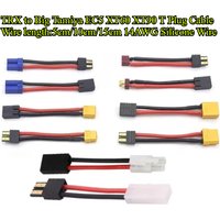 2/3/4Pcs TRX to Big Tamiya/EC5/XT60/XT90/T Plug With Male Female Connector Adapter Cable 14AWG 5cm/10cm/15cm for RC Battery ESC