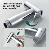 ABS Bidet Sprayer Set, Handheld Toilet Companion Shattaf, Bathroom Flushing Nozzle for Toilet Cleaning & Personal Hygiene